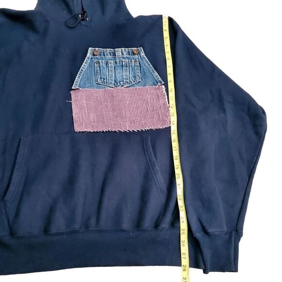 Champion Reverse Weave Reworked Hoodie Size XL - Picture 6 of 10